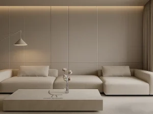 Modern dining room with natural light, large windows, and sustainable wood flooring – a reflection of upcoming Furniture Trends.