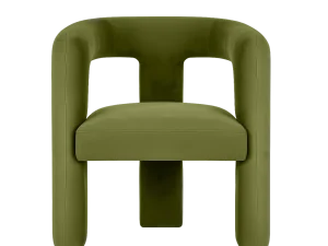 A Modern Customized Dining Chair featuring a gracefully curved back, showcasing a luxurious and elegant design.