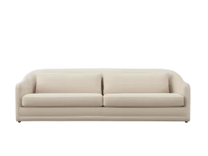 Modern Bianca Sofa featuring a sleek design with a white leather cover, perfect for contemporary living spaces.