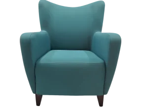 A Fabric Accent Chair UAE with a modern design, showcasing its soft texture and comfortable seating.